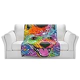 ブランケットウルトラソフトFuzzy 4サイズ！DIANOCHEデザインからby Dean Russo American Eskimo Dog 1ホームDecor Unique Designer芸術的
