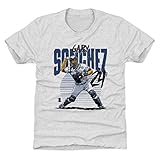 500レベルGary Sanchezニューヨーク野球子供用シャツ – Gary Sanchez Rise Kids Large (10-12Y) ホワイト