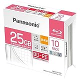 パナソニック(Panasonic) データ用25GB 片面1層 1～2倍速対応 BD-RE 日本製 ブルーレイディスク 10枚入り LM-BE25D10D
