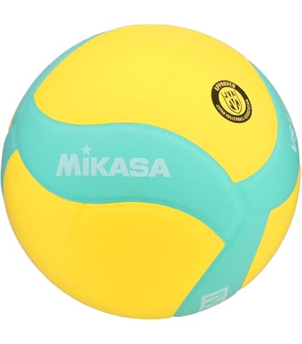 Mikasa 5号 バレーボール イエロー/パープル Amazon | ミカサ(MIKASA) 混合バレーボール 5号 試合球 イエロー