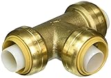 CASH ACME GIDDS-421340LF Sharkbite Push Fit Tee, 1 x 1 x 1, Lead Free - 421340LF by Cash Acme