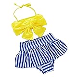 monoii ベビー 水着 女の子 90 80 70 セパレート 可愛い 赤ちゃん 水着 ビキニ おしゃれ 水着 子供 セット リボン c329