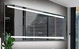 innoci-usa 66116428 Electricミラーwithより安全長持ちLED t5チューブで構築、up-downライト、たデジタルクロックin the Mirror & Steel Ba