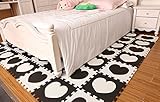 10個入りブラックホワイトハートスタイルソフトパズルマットラグフローリングマットfor Kids Soft Foam Play Mat Jigsaw pop-outマット