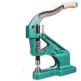 ハンドプレス ハンドプレス機 グロメット小型 ホック打ち具 くるみボタン ハンドプレスマシン ハンドメイド 打ち具 業務用 (绿)