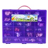 Littlestペットショップ互換オーガナイザーGrape /パープル – Fun for Life Is Pefect互換性ストレージケースfor lps- Fits up to 60文字