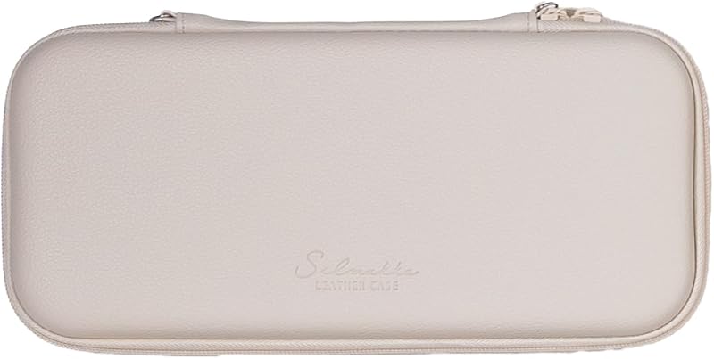 Switch 2 対応 ケース スイッチ2 レザーケース Silmukka 互換品 PUレザー おしゃれ 収納 ゲームカード12枚 ケーブル イヤホンなど収納可能 クリスマス 大容量 ダブルファスナー ハンドストラップ付属 耐衝撃 防水 白 アイボリー