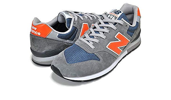 [ニューバランス] 996 グレー ネイビー オレンジ 