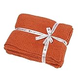 【KASHWERE】カシウェア スローブランケット 単色 BLANKET SOLID THROW T-30-27-52 テラコット（135×183cm）