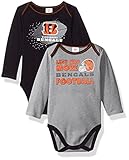 2パック長袖ボディースーツ ブラック