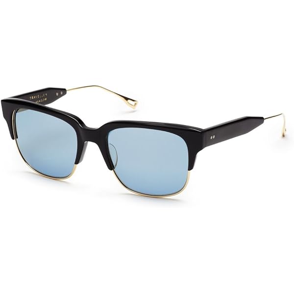 Dita Traveller Sunglasses 19014-C-GRY-SLV-55-AF - Matte Grey Tortoise / Antique Silver, 55mm, Made In Japan