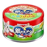 銀のスプーン 缶 お魚とささみミックスかつお節入り 70g