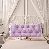 LVZAIXI ベッドサイドクッション大きな背もたれ二重の人々ソリッドカラー腰部サポートクッションレディング枕バックウェッジクッションウォッシャブル ( 色 : C , サイズ さいず : 120*7