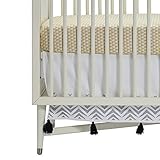 DwellStudio Zebra Embroidered Crib Skirt by Dwell Studio