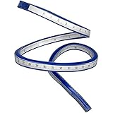CHENGYIDA 20 " 50cm 柔軟なカーブルーラ 曲線ルーラー　クラフト　定規　テープ　メジャー　柔軟 測定 軟質プラスチック製 フレキシブルカーブルーラーヘリックス製図図面測定ツールソフト