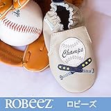 ロビーズ 本革ベビー靴 ソフトソール APMAアメリカ足病学協会認定の赤ちゃん靴 ファーストシューズ ベビーシューズ ベビー靴 室内履き 保育園 上靴 6-12mos Champ [並行輸入品]