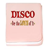 CafePress – Disco Love – スーパーソフトベビー毛布、新生児おくるみ ピンク 05631701686832E