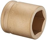 Ampco Safety Tools I-3/4D34MM Socket, Impact, Non-Sparking, Non-Magnetic, Corrosion Resistant, 3/4 D