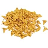 オートカーイエロー4ミリメートル穴バンパーフェンダープラスチックリベットねじファスナー100個