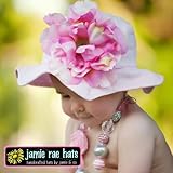 jamie rae hats(ジェイミーレイハット)　サンハット　ＺＩＰ袋入り (Mサイズ・内寸約48cm, ペールPKｘペールPKピオニー)