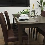 ダイニング５点セット モダン ４人用 （テーブル/チェア） ブラウン