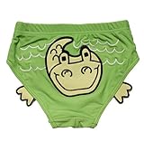 Lovely little crocodileベビー乳児グリーンSwimおむつ/ Swim Brief、Lサイズ
