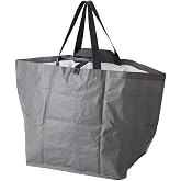 [カインズ] CAINZ ショッピングバッグ L 幅45cm 奥行36cm 高さ45cm 耐荷重25kg グレー 折りたたみ 大容量 アウトドア