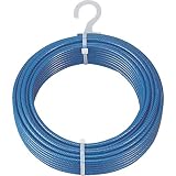 TRUSCO(トラスコ) メッキ付ワイヤーロープ PVC被覆タイプ Φ8(10)mmX30m CWP8S30