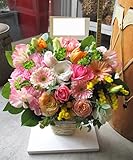 ＴＶチャンピオン出場【今旬フラワーアレンジメント 8,000円 スタンダード 春色】誕生日 花　誕生日 プレゼント 女性 フラワーアレンジメント 開業開店祝い 花 劇場 楽屋花 ギフト お見舞い お供