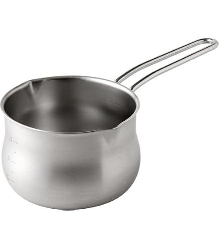 ステンレス製ソースパン、IH対応、400ml、目盛付き、アンティークゴールド色、 ティファール オプティスペースIH ステンレス ソースパン 16cm