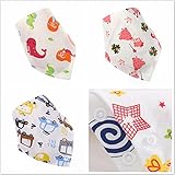 Morninggold ベビー ビブ 赤ちゃんのためのコットン制 よだれかけ スタイ BIB 3枚セット オーガニック (混合色)イルカ＋車＋ガエル