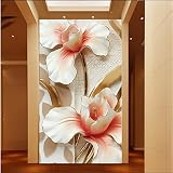 Sproud 壁紙 3D 立体映像家の装飾絵画の高品位花割れ止めエントランス通路の背景の壁 350 Cmx 245 Cm