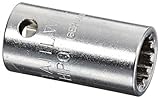 Stahlwille 40ASP-9 Steel Spline Drive Socket 1/4 Drive 12 Points 9/32 Diameter 22.2mm Length 11.2mm 