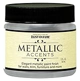 Rust-Oleum Metallic Accents 255269 Decorative 2-Ounce Trail Size Water Based One Part Metallic Finis