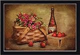 Specialite Lee Vieira StrawberryワインStill Lifeアートフレーム印刷画像壁飾り 14  x 20  Inch PL-RLV235-B-12x18