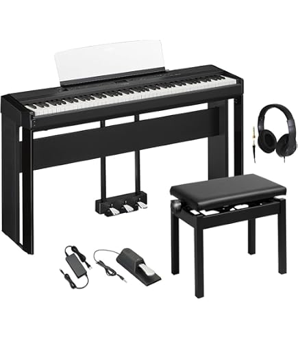 Amazon | YAMAHA P-525WH ホワイト 電子ピアノ 88鍵盤 専用スタンド