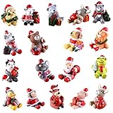 Flameer 動物　クリスマス　ミニチュア　18個　マイクロ風景装飾　盆栽　工芸　デコレーション　レジン　お買い得