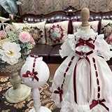 HAMRETHYPPZ 1/4 1/6 1/3 BJD 球体関節人形 ドレス ドール コスチューム 人形メイド服 球体関節人形着せ替え ドールドレス プリンセスドレス、白いプリンセススカート、メイドスカート、かわいいロリースカート、フェスティバルドレススカート(ヘッド、素体は含まりません) (1/6)