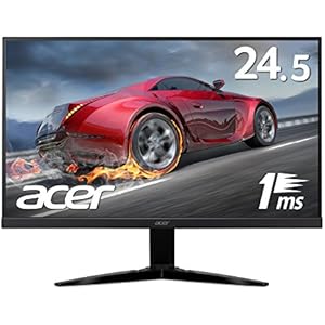 Acer ゲーミングモニター KG251Qbmiix 24.5インチ 応答速度1ms/Free Sync/フレームレス/スピーカー内蔵