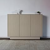 リビングボード　ENT 120cm 電話台 完成品 レインクラウド オーク 色 木目 グレージュ 幅 118 奥行35 高さ87cm 国産 日本製 木製 北欧家具 fax台 モデム ルーター リビング 収納 オフィス