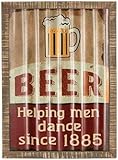 Carsonホームアクセントビール。。。HelpingメンズダンスSign