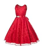 WIN 子供服 ガールズフォーマルドレス フラワードレス キッズドレス女児 ウェディングドレス　 レース　ノースリーブ お嬢様 ドレス フォーマル ピアノ発表会 パニエ 結婚式 誕生会 卒業式 演奏会