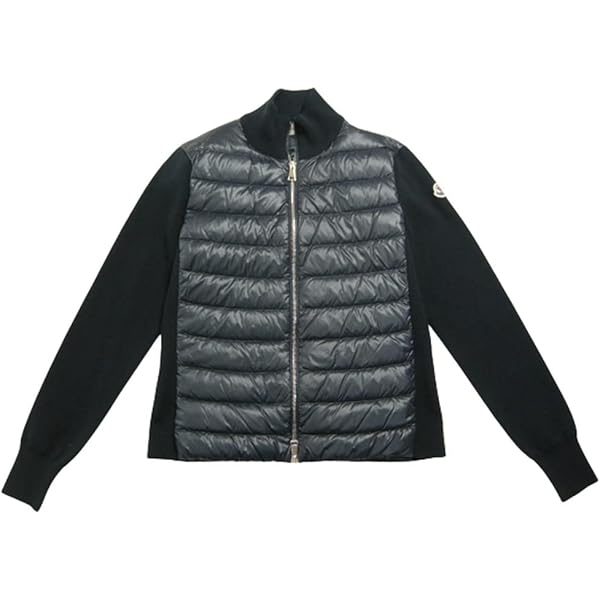 Amazon | [モンクレール] ニット切替ダウンジャケット レディース