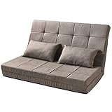 タンスのゲン 3WAY ソファベッド 14段階リクライニング 2人掛け クッション2個付き ハイバック ロータイプ ファブリック グレージュ 15210052 01