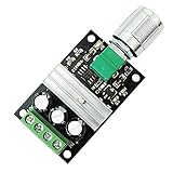 TOOGOO 6V 12V 24V 28V 3A 80W DCモータ速度コントローラPWM　DCモータドライバ　可変速度スイッチDCモータドライバ1203BKシルバースイッチ