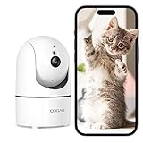 【300万画素・QRコードWIFI接続】COOAU 見守りカメラ ペットカメラ 人体検知 暗視機能 PTZ機能 H.265圧縮技術 双方向通