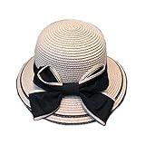 夏ビーチ帽子サンバイザーハットバケットSun Hat Straw Hat forプリンセス、# 02