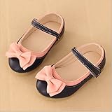 ajaflowers ベビー フラットシューズ 女の子 フラットシューズ リボンシューズ 靴 女の子 ガールズ ベビー キッズ 本革 耐磨 履き心地良い 軽量 滑り止め 可愛 素敵 おしゃれ カジュア