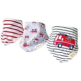 Baby Bandana Drool Bibs Absorbent Pure Cotton Baby Gift for Boys by mom's care