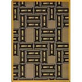 Joy Carpets Any Day Matinee Admit One Theater Area Rugs 46-Inch by 64-Inch by 0.36-Inch Brown [並行輸入品
